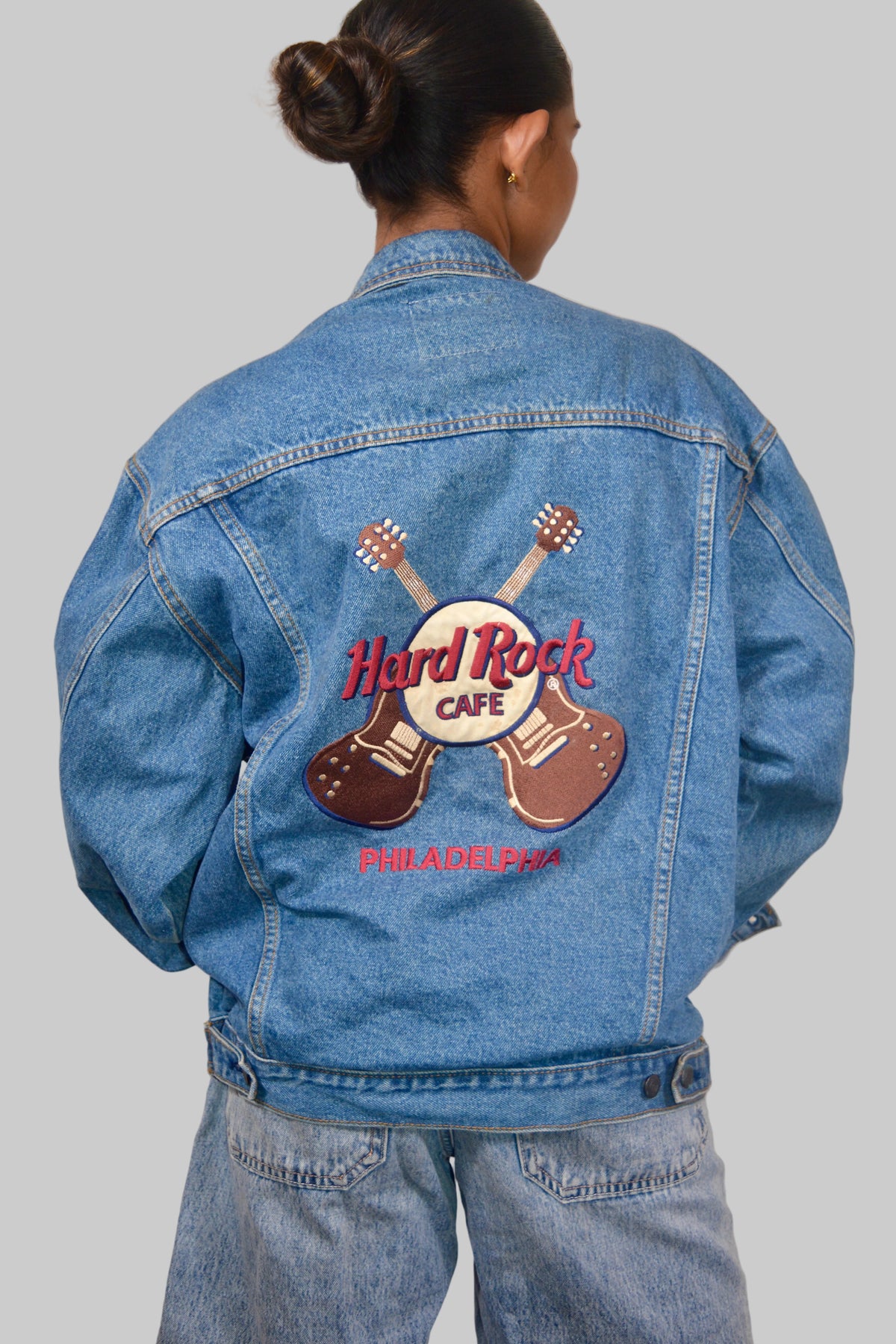 Hard Rock Philadelphia Oversized Denim Jacket