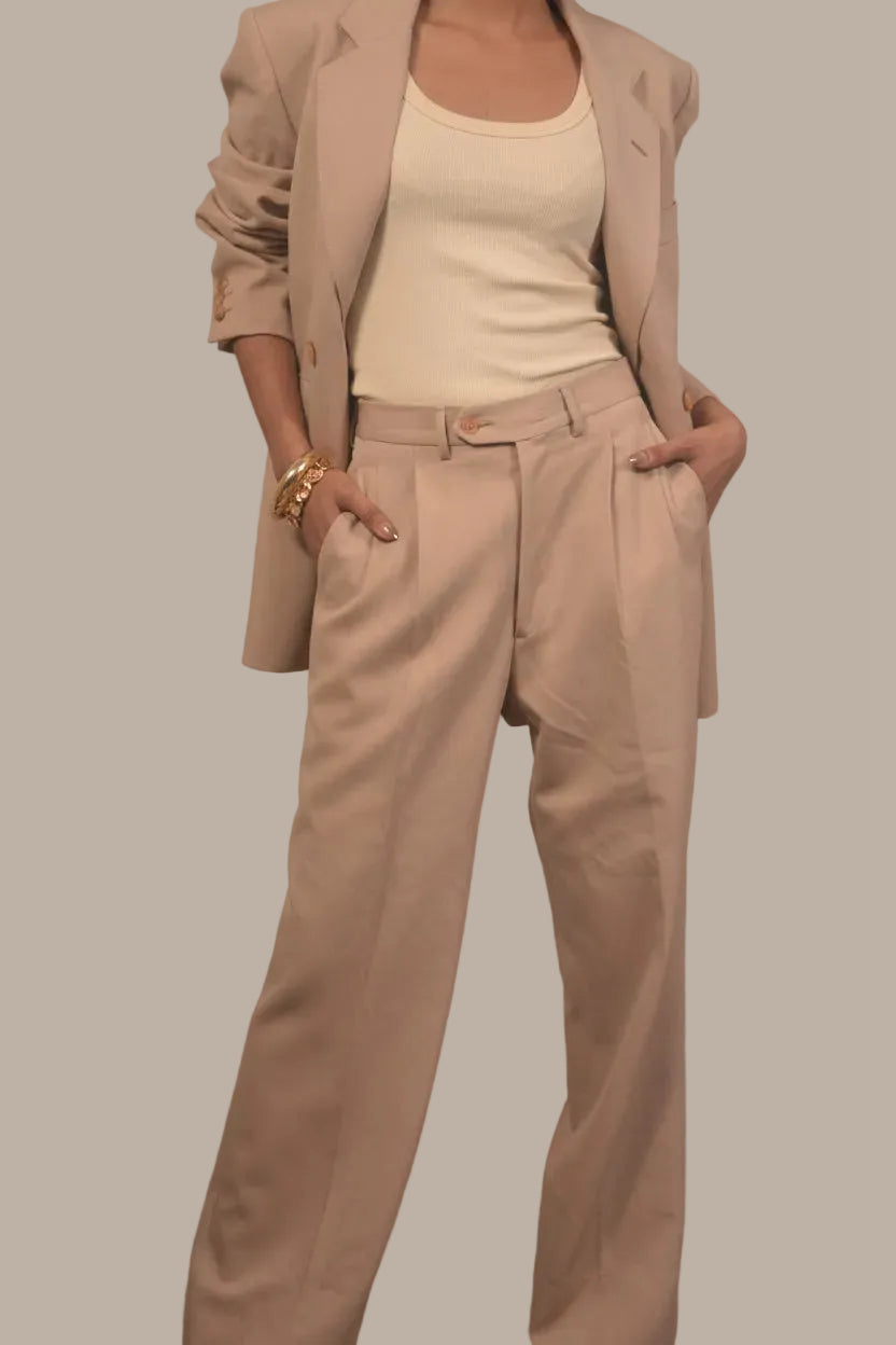 Mocha Muse Tailored Suit Set