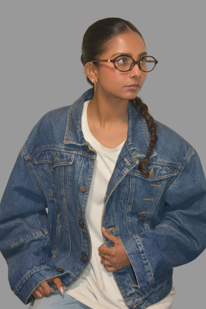 Oversized 90s Denim Trucker Jacket