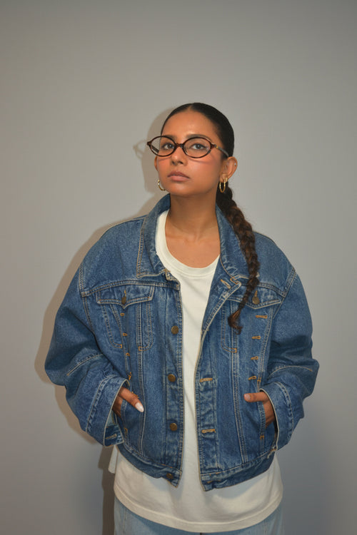 Oversized 90s Denim Trucker Jacket