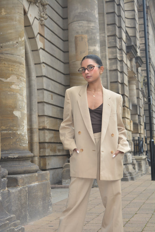 Mocha Muse Tailored Suit Set