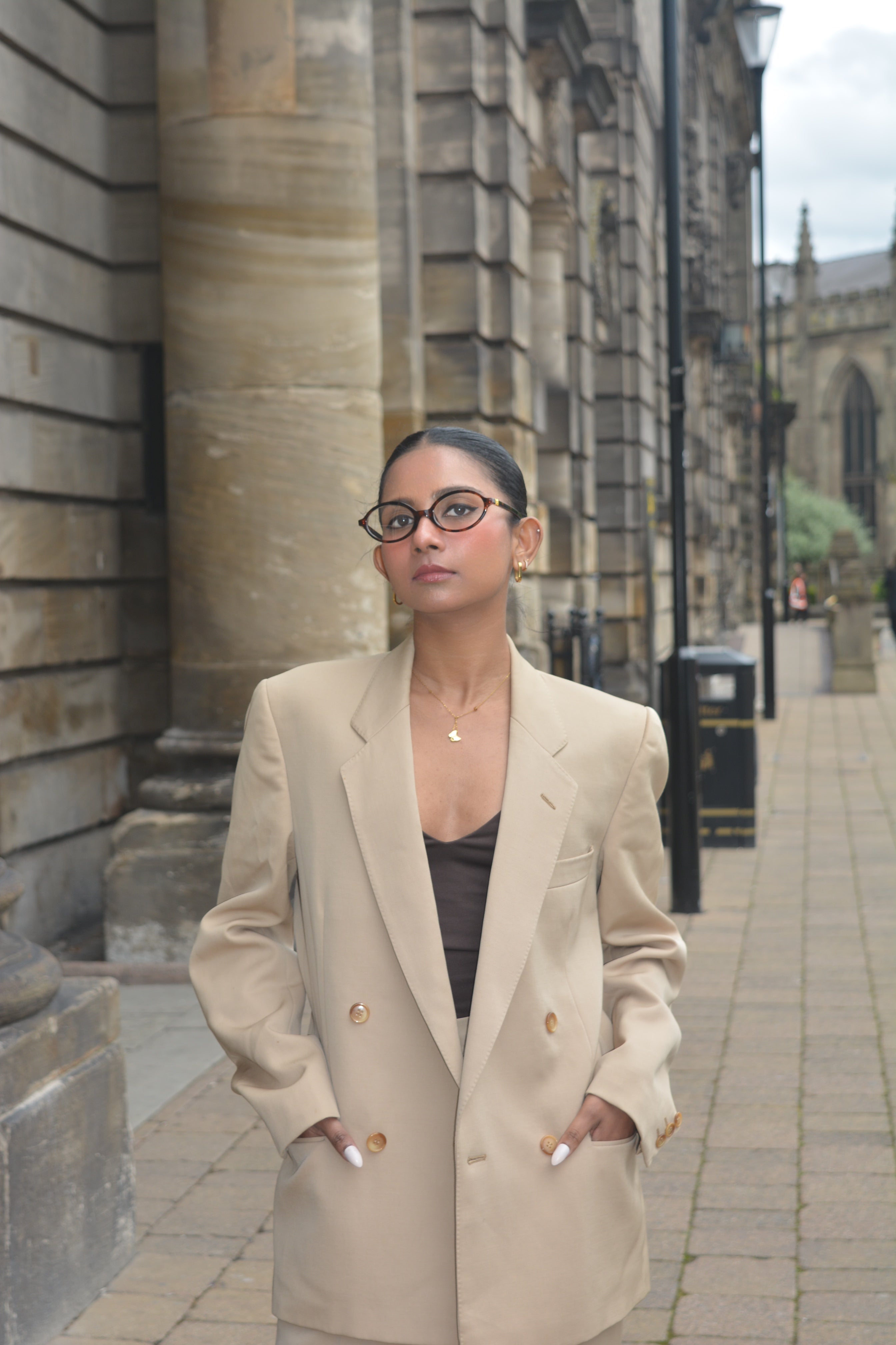 Mocha Muse Tailored Suit Set
