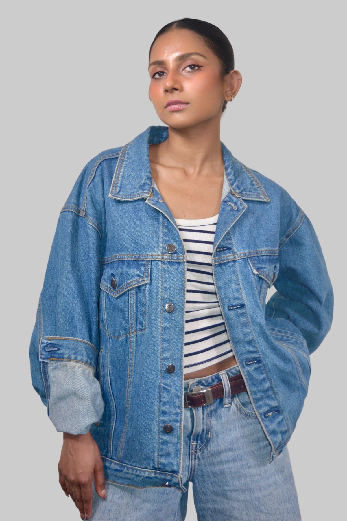 Hard Rock Philadelphia Oversized Denim Jacket
