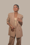 Mocha Muse Tailored Suit Set